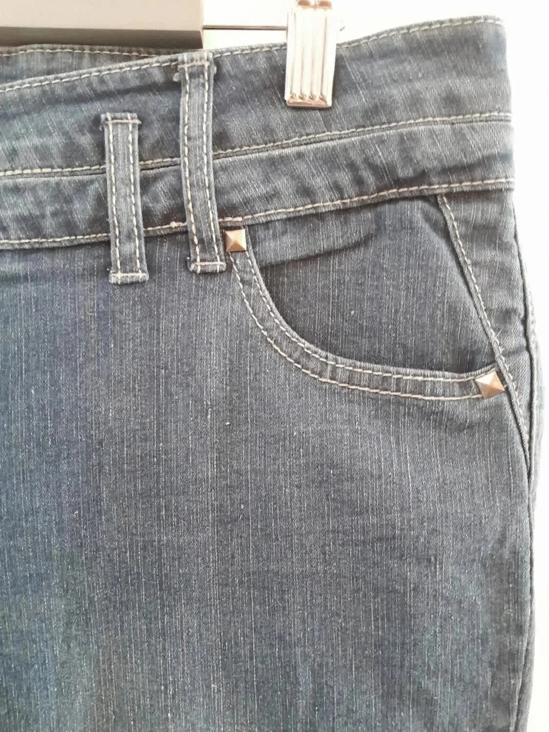 Jeans, cintura baixa, tamanho 44, Marca Walk And Talk – photo 5